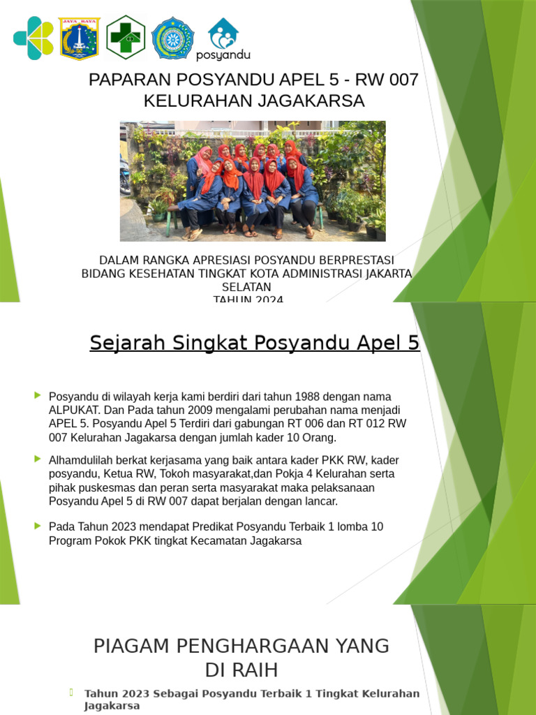 1.paparan Posyandu Apel V | PDF