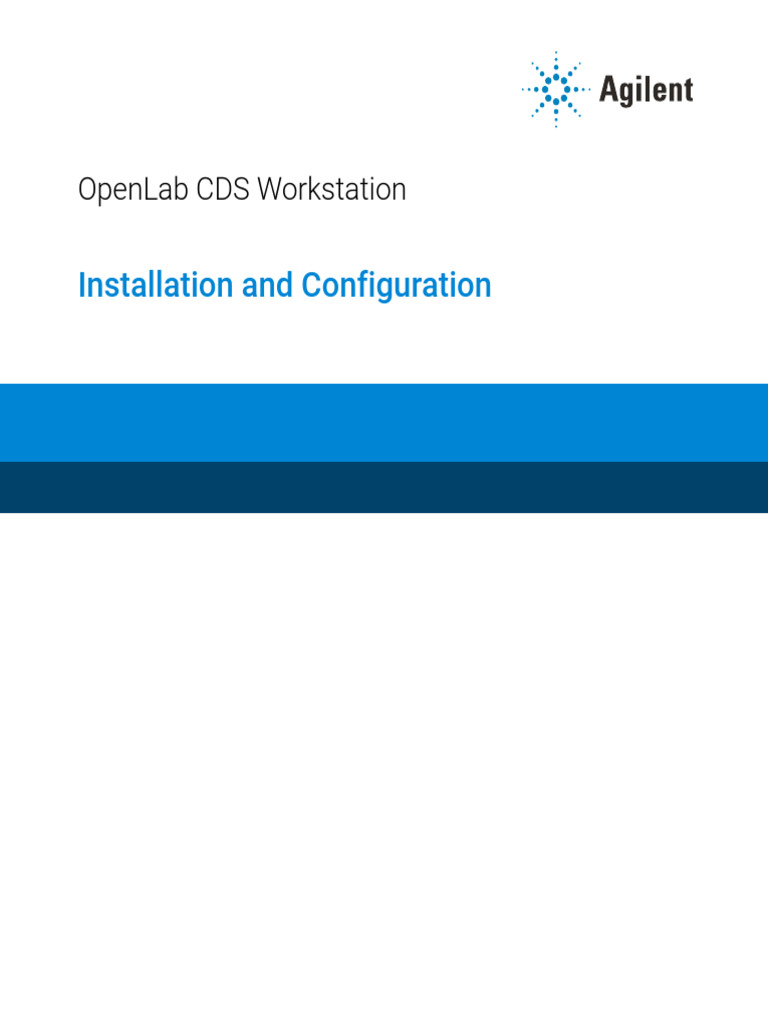 OpenLab CDS Workstation Setup Guide | PDF | Microsoft Windows ...