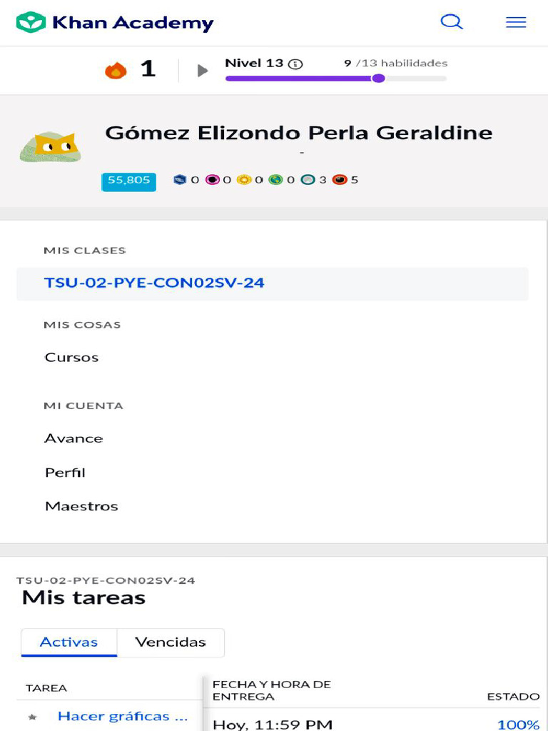 Tareas y Avances en Khan Academy | PDF