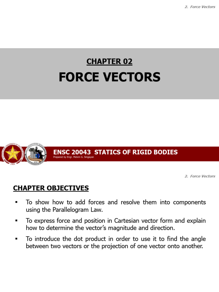 Understanding Force Vectors in Statics | PDF | Euclidean Vector | Force