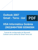Tutorial Configuração Do Microsoft Outlook 2007 Como Cliente de Email Do Gmail Terra Uol