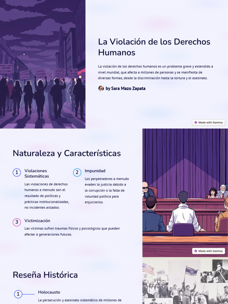 La Violacion de Los Derechos Humanos | PDF | Violación | Tortura
