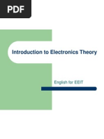 Introduction To Electronics Theory: English For EEIT