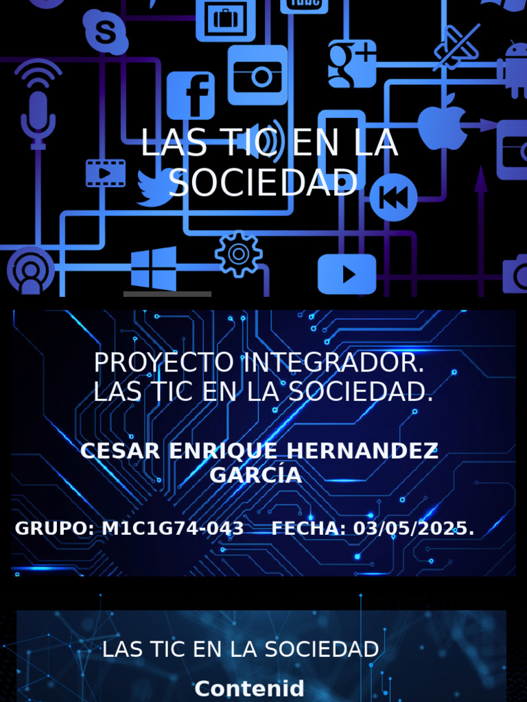 Las Tic en La Sociedad | PDF | Tecnología de información y ...