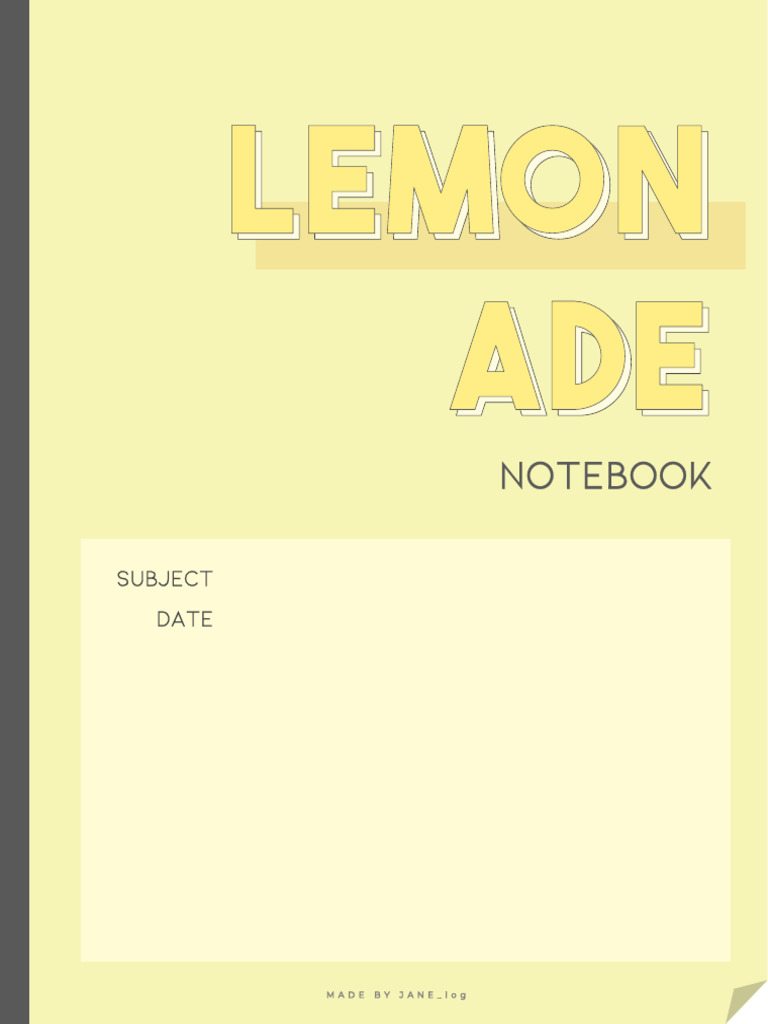 Notebook - Yellow | PDF