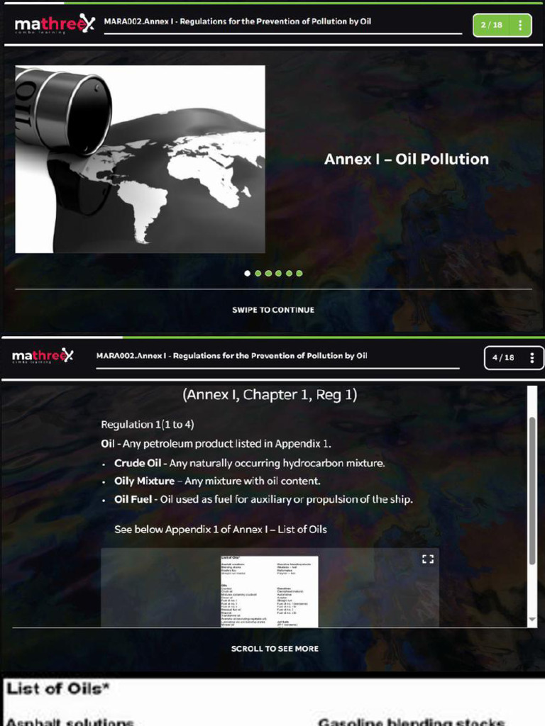Annex I - Regulations For The Prevention | PDF
