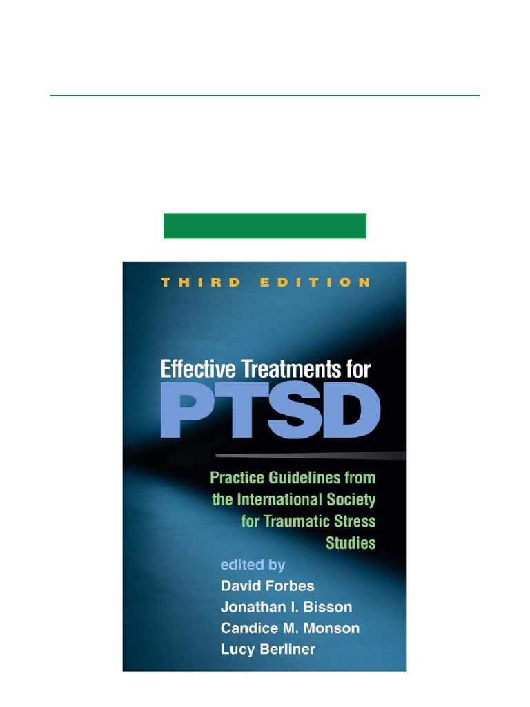 PTSD Treatment Guidelines 3rd Edition | PDF | Psychological Trauma ...