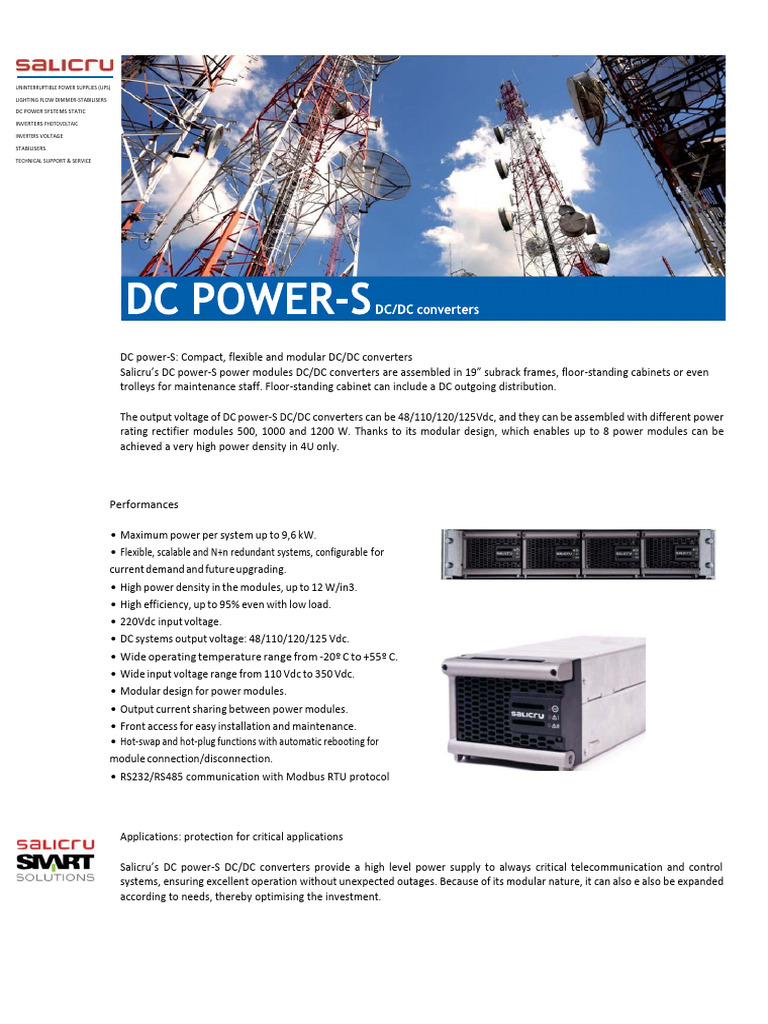 DC POWER S - DC-DC Converters - v3 | PDF | Direct Current | Power Supply