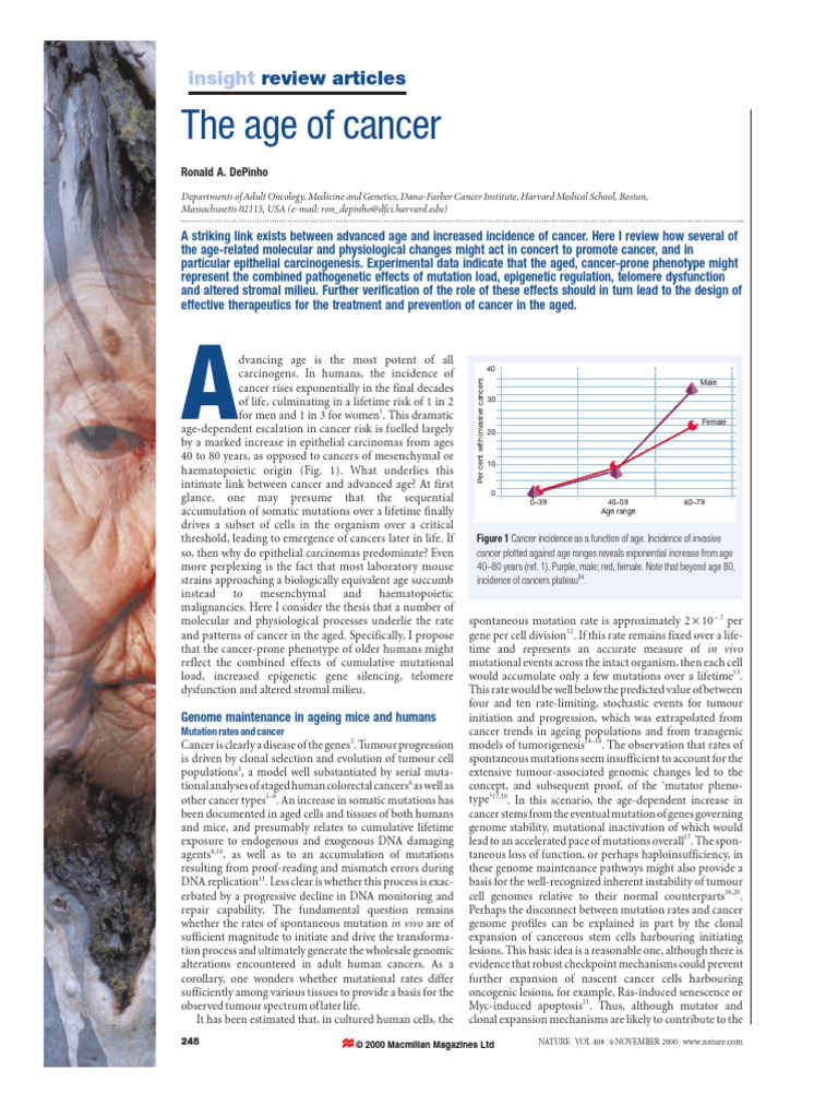 Cancer Risk and Aging Factors | PDF | Carcinogenesis | Dna Repair