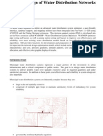 Optimal Design of Water Distribution Networks With GIS