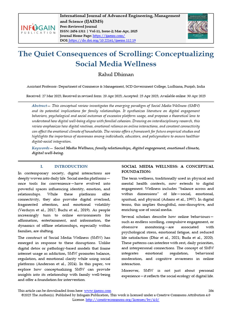 The Quiet Consequences of Scrolling: Conceptualizing Social Media ...