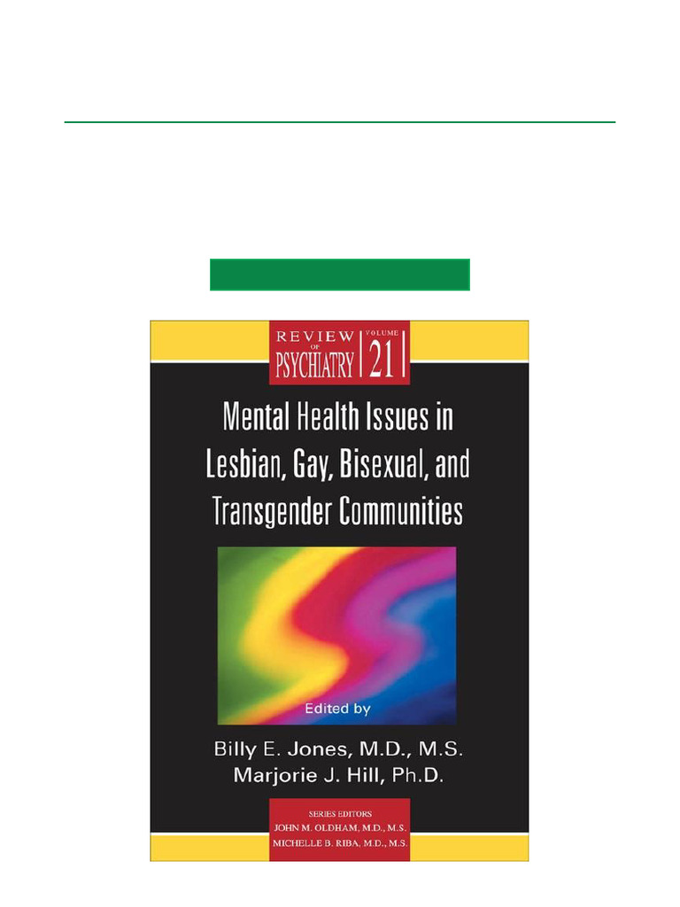 Mental Health in LGBTQ+ Communities | PDF | Major Depressive Disorder ...