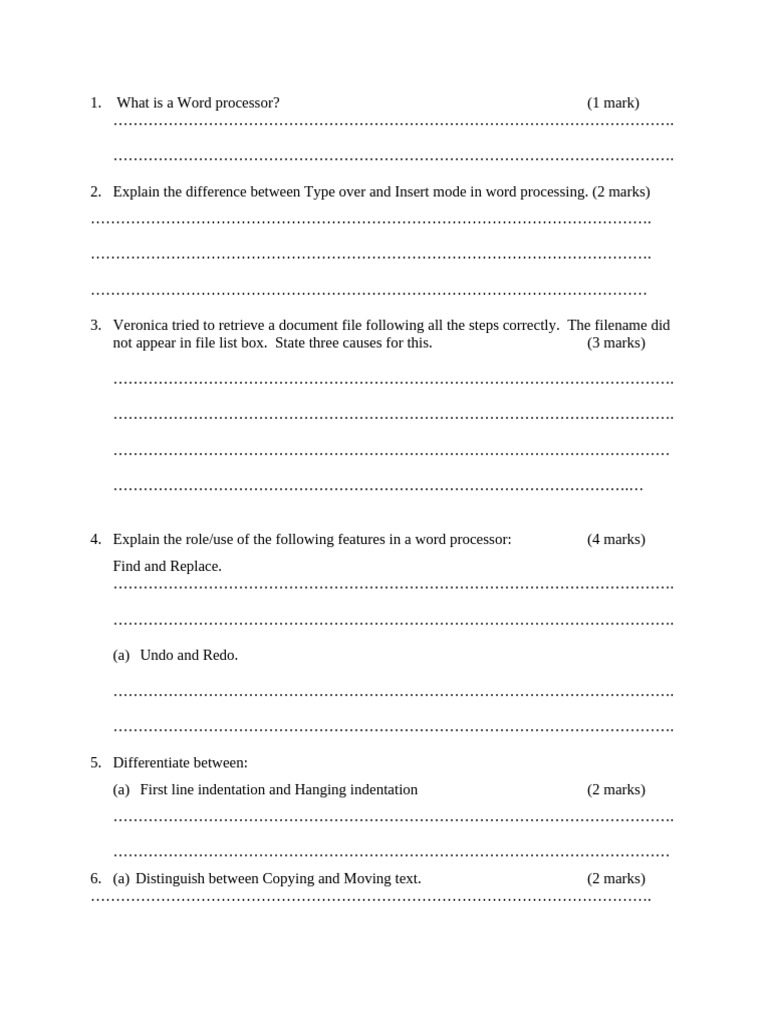 Word Processing Concepts and Features | PDF