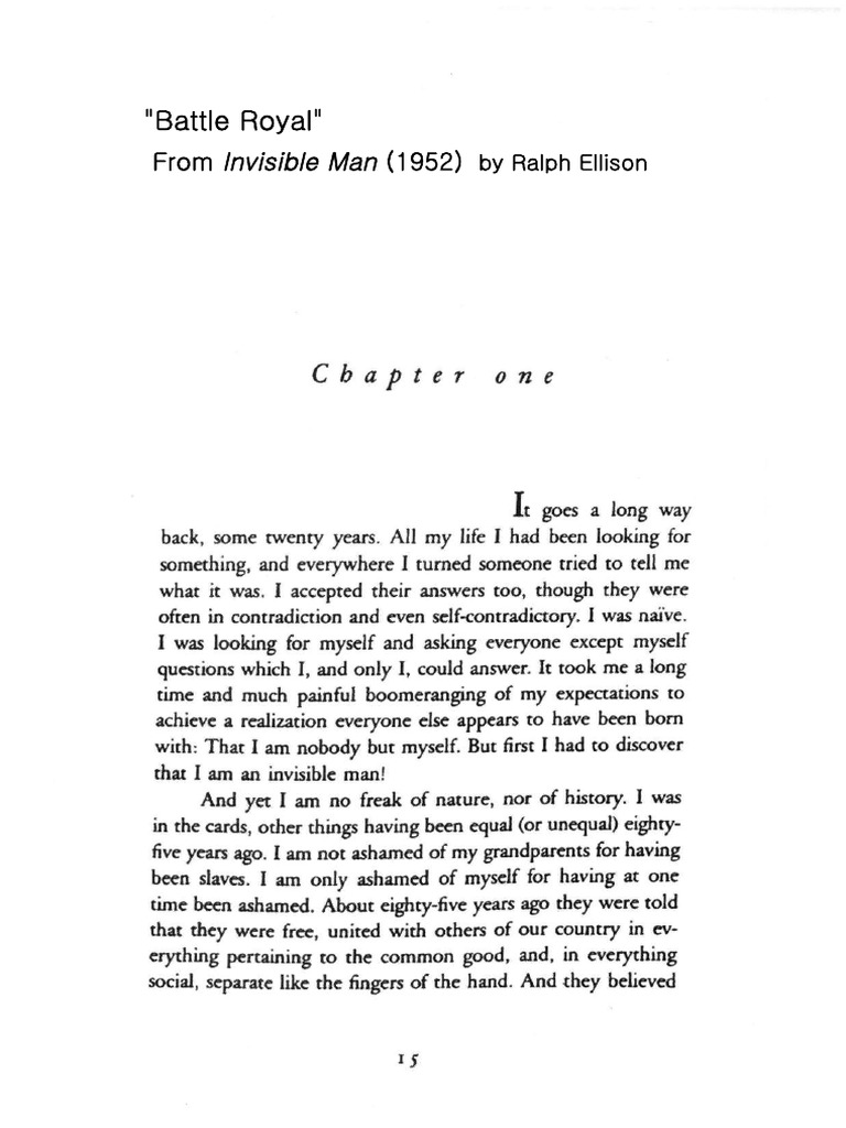 Battle Royal: A Struggle for Identity | PDF