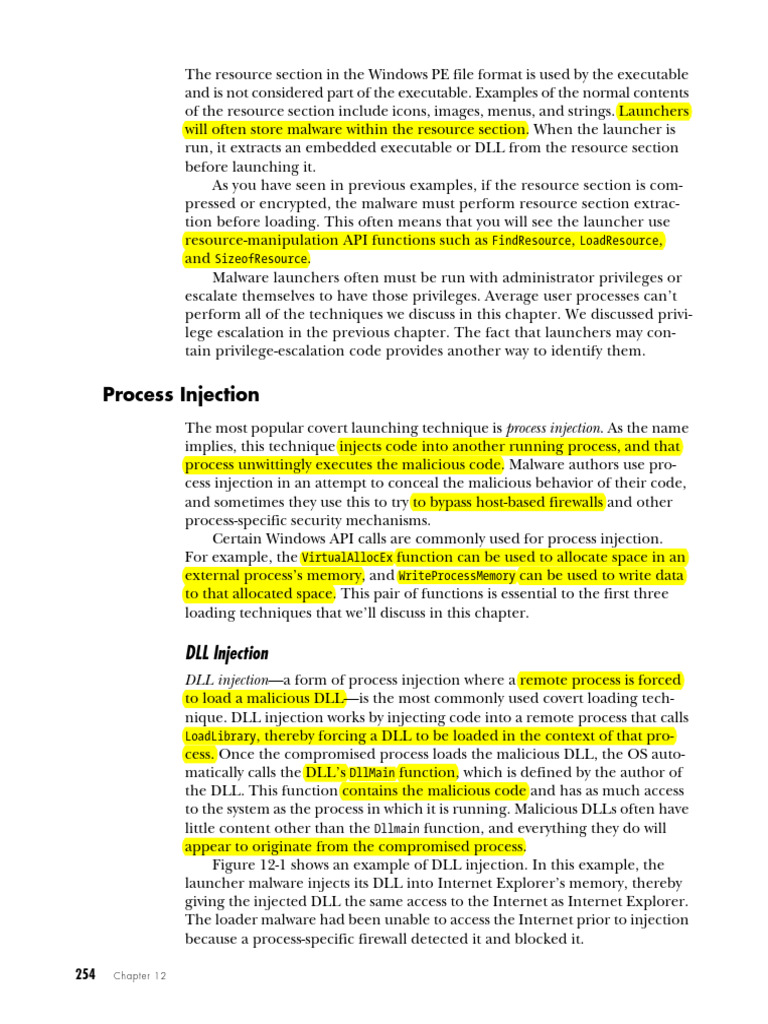 Process Injection | PDF | Malware | Software Development