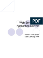 Web Service and Application Servers