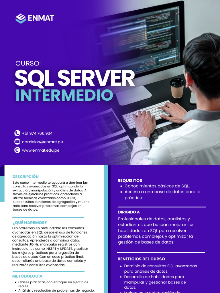Curso Intermedio de SQL Avanzado | PDF | SQL | Bases de datos