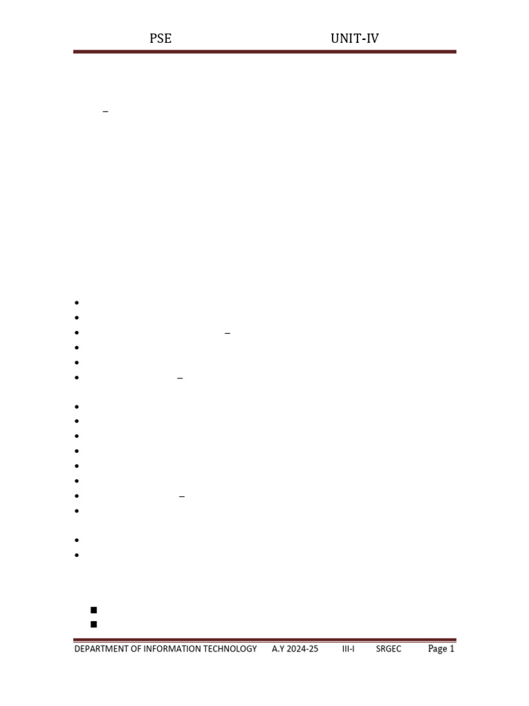 PSE Unit IV 2024-25 | PDF | Class (Computer Programming) | Inheritance ...
