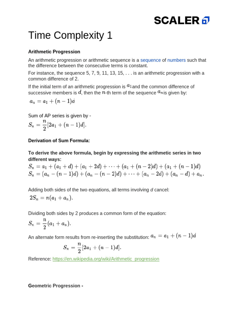 01 - Intermediate DSA - Time Complexity 1 | PDF