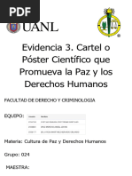 Cartel de Cultura de Paz y Derechos Humanos | PDF | Derechos humanos | Paz