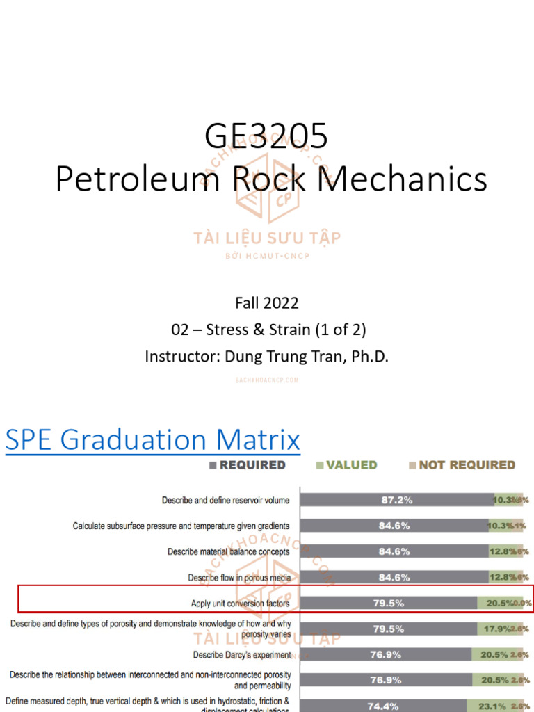 Stress and Strain in Petroleum Rock Mechanics | PDF | Stress (Mechanics ...