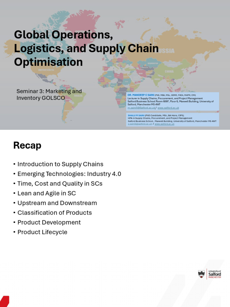 Seminar-3 - Marketing and Inventory Optimisation | PDF | Economies ...