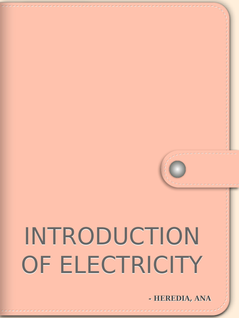 Introduction To Electricity | PDF | Electricity | Electron