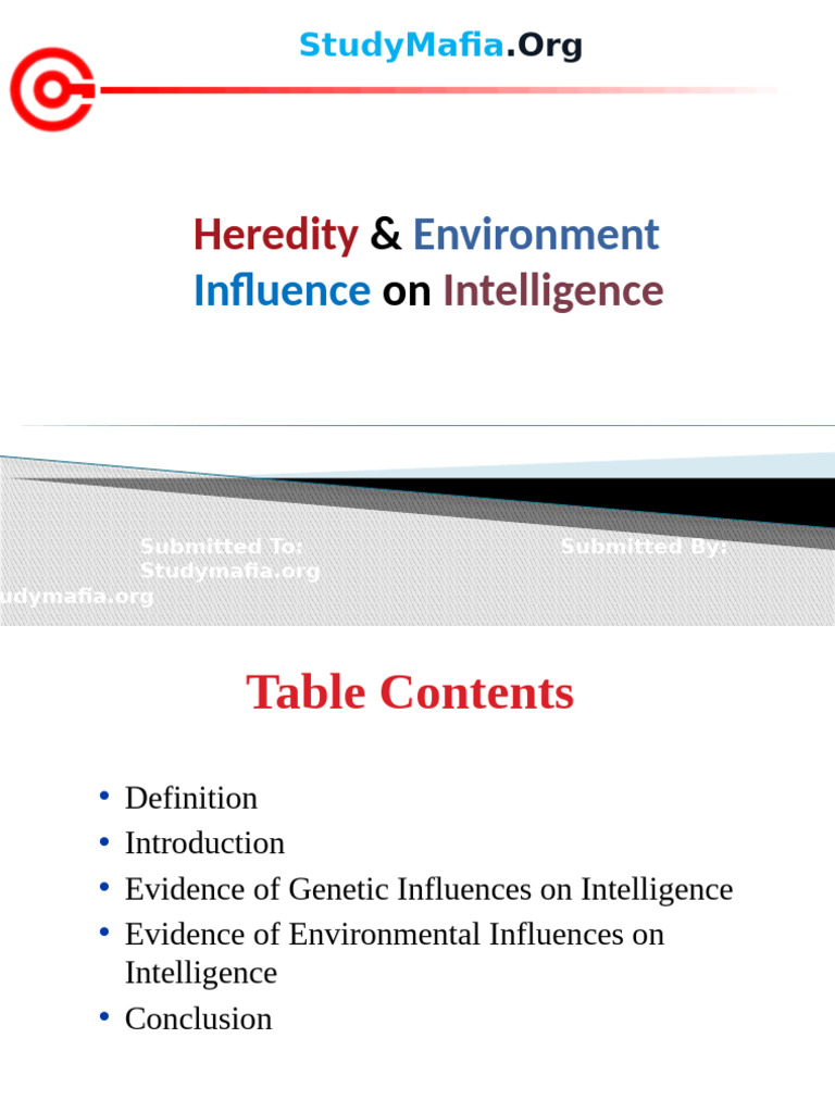 Heredity and Environment's Impact on IQ | PDF | Heritability | Intelligence