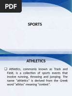Terms and Abbreviations | PDF | Sport Of Athletics | Track And Field