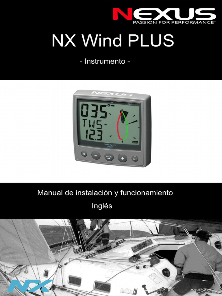 Instalación y uso del NX Wind PLUS | PDF | Herida | Conector eléctrico