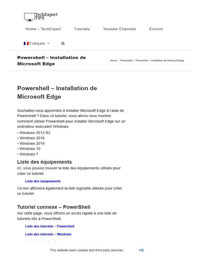 Installer Microsoft Edge avec PowerShell | PDF | Microsoft Windows ...
