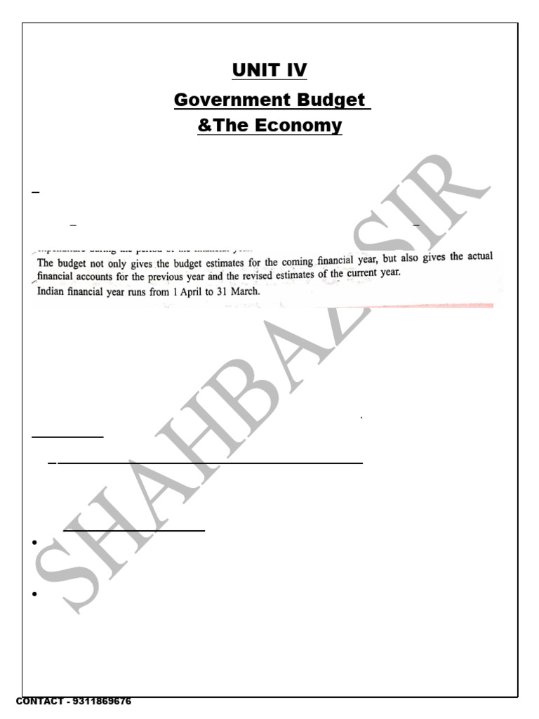 Government Budget and Economic Impact | PDF | Taxes | Government Budget ...
