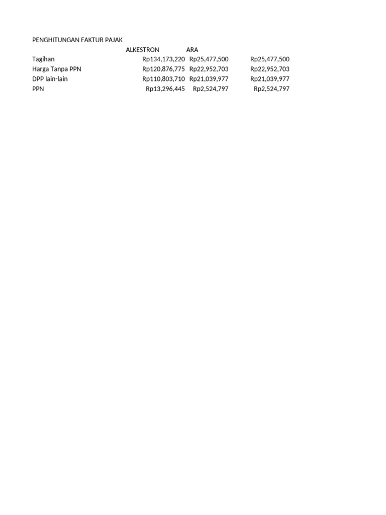 Penghitungan Pajak Pdf