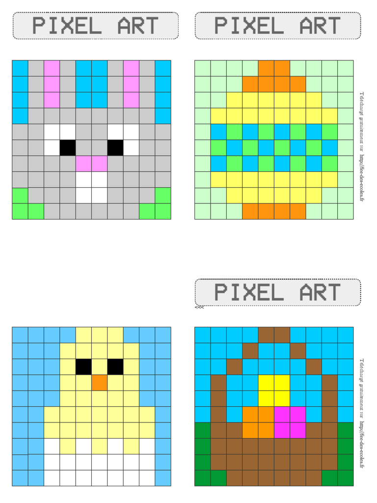 Ob Bfc45d Pixel Art Paques | PDF