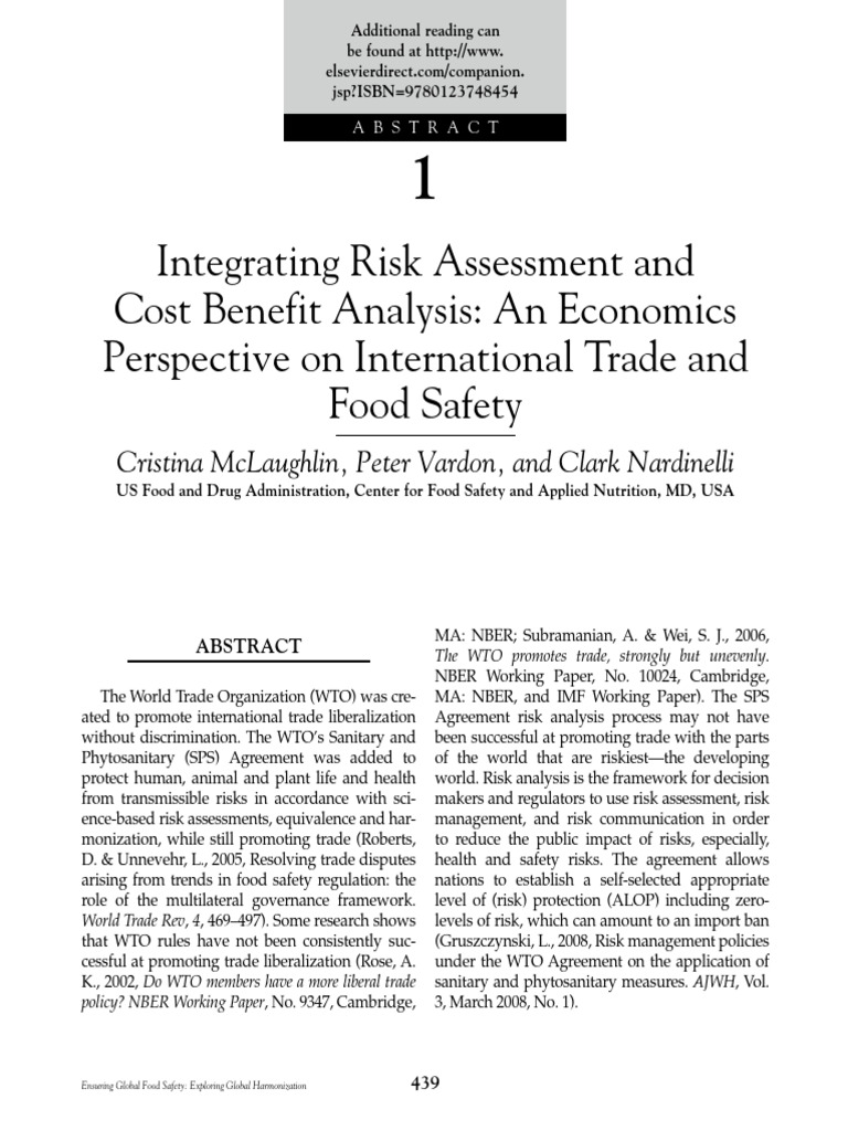 Abatract 1 - Integrating Risk Assessment and Cost Benefit A - 2010 ...