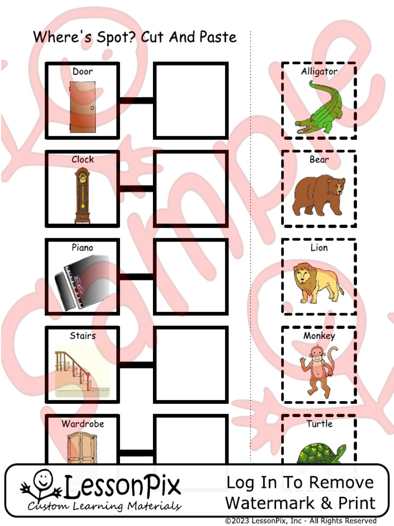 Where's+Spot +Cut+And+Paste | PDF