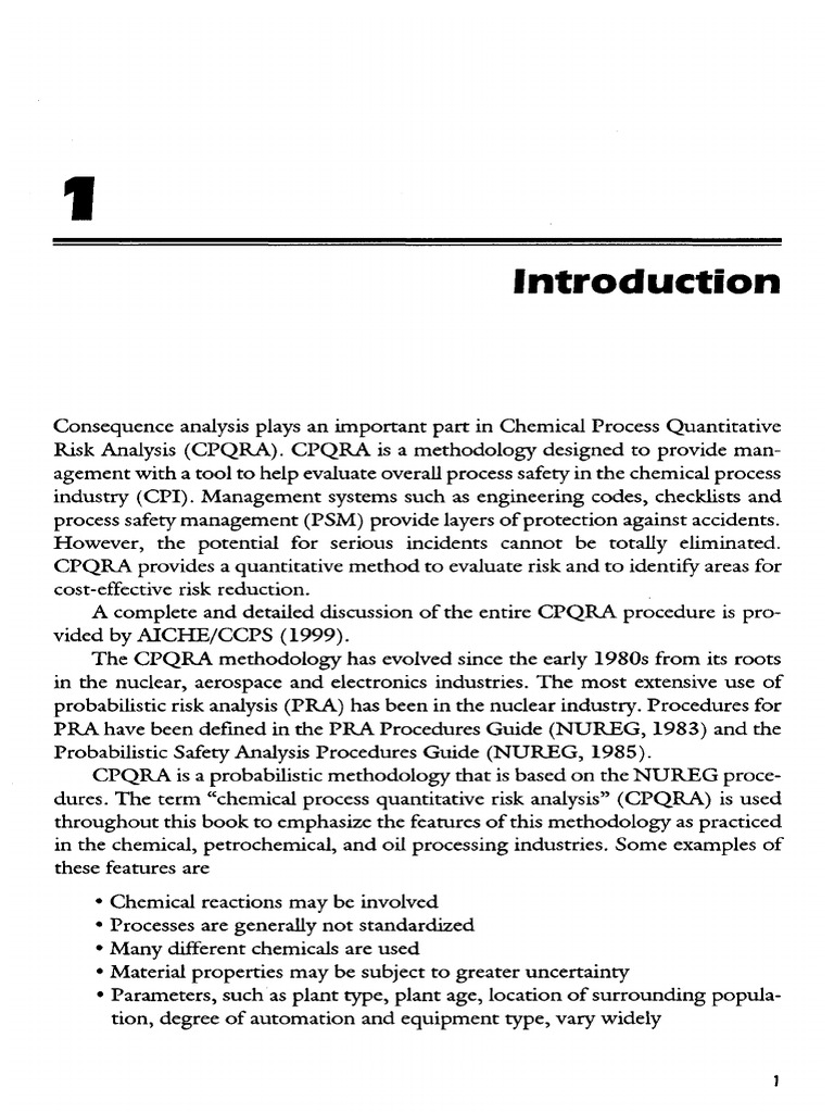 Chemical Process Risk Analysis Guide | PDF | Risk | Risk Management