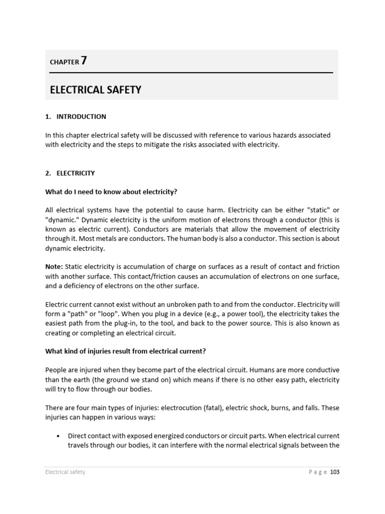 Understanding Electrical Safety Hazards | PDF | Insulator (Electricity ...