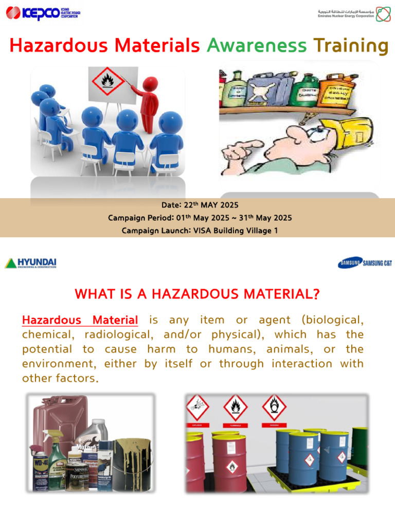 01 Hazardous Material Awareness Training - May 22. 2025 | PDF ...