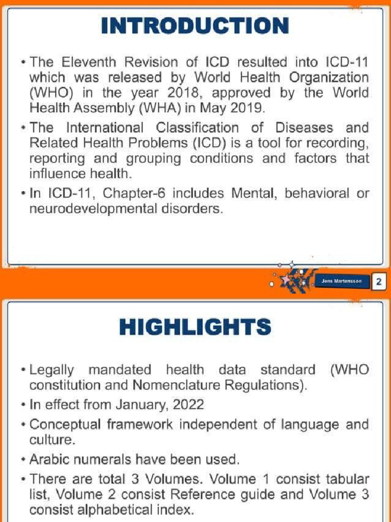 Icd 11 | PDF