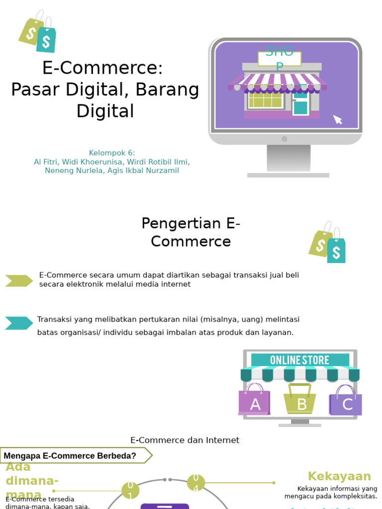 Kelompok 6 - E-Commerce - Barang Digital Pasar Digital ..1 | PDF