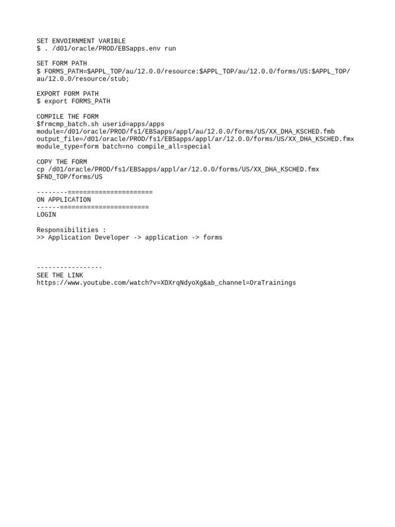 Compile and Deploy Oracle Forms Guide | PDF