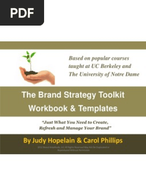 The Brand Strategy Toolkit Workbook 