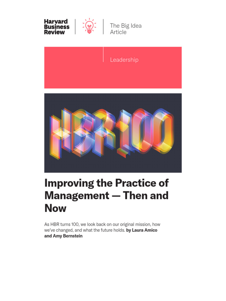 Evolution of Management Practices | PDF