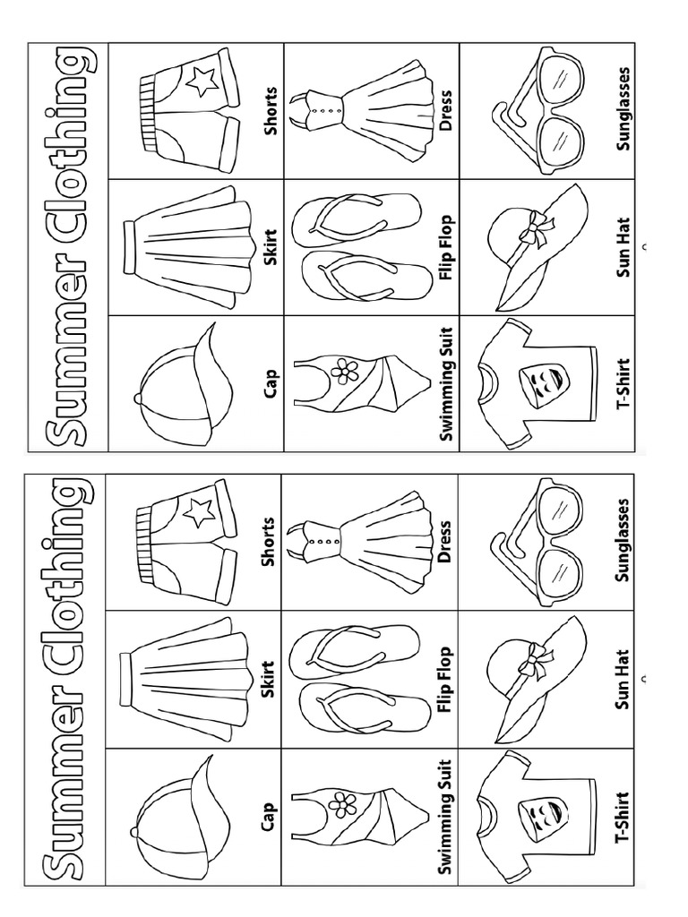 Tercero Actividades Ropa | PDF