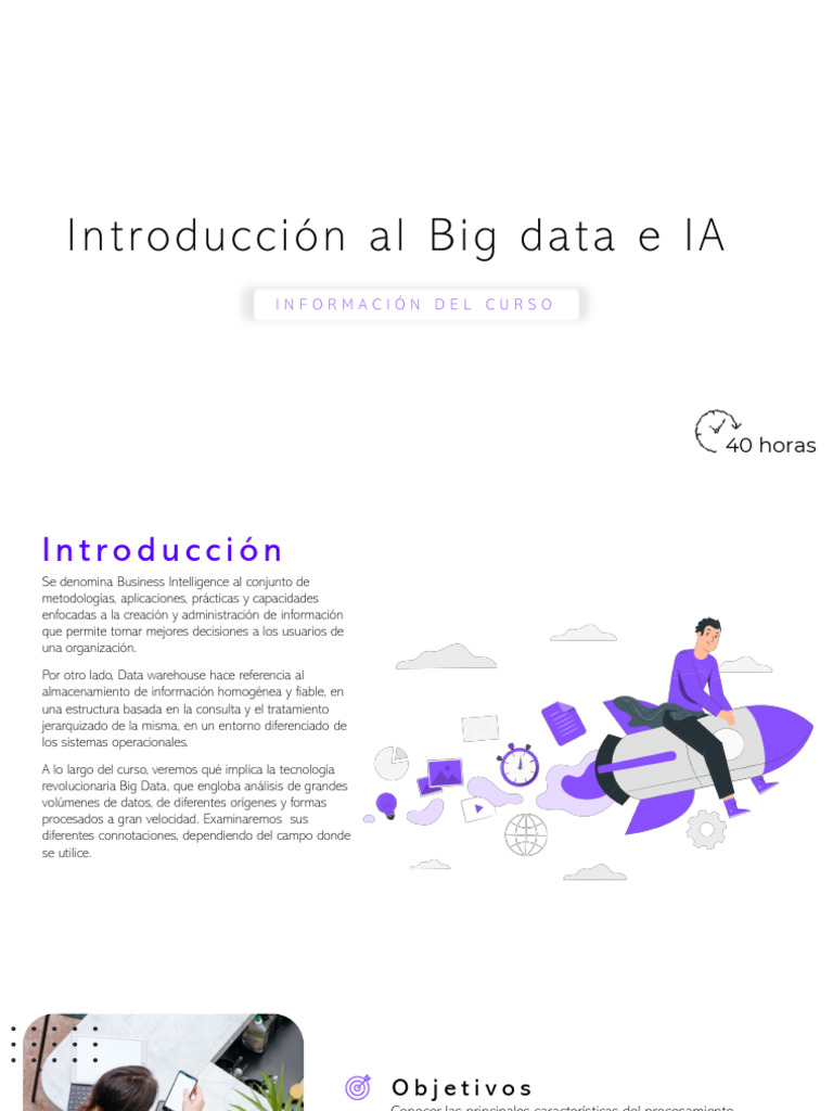 Información Del Curso Big Data | PDF | Big Data | Inteligencia artificial