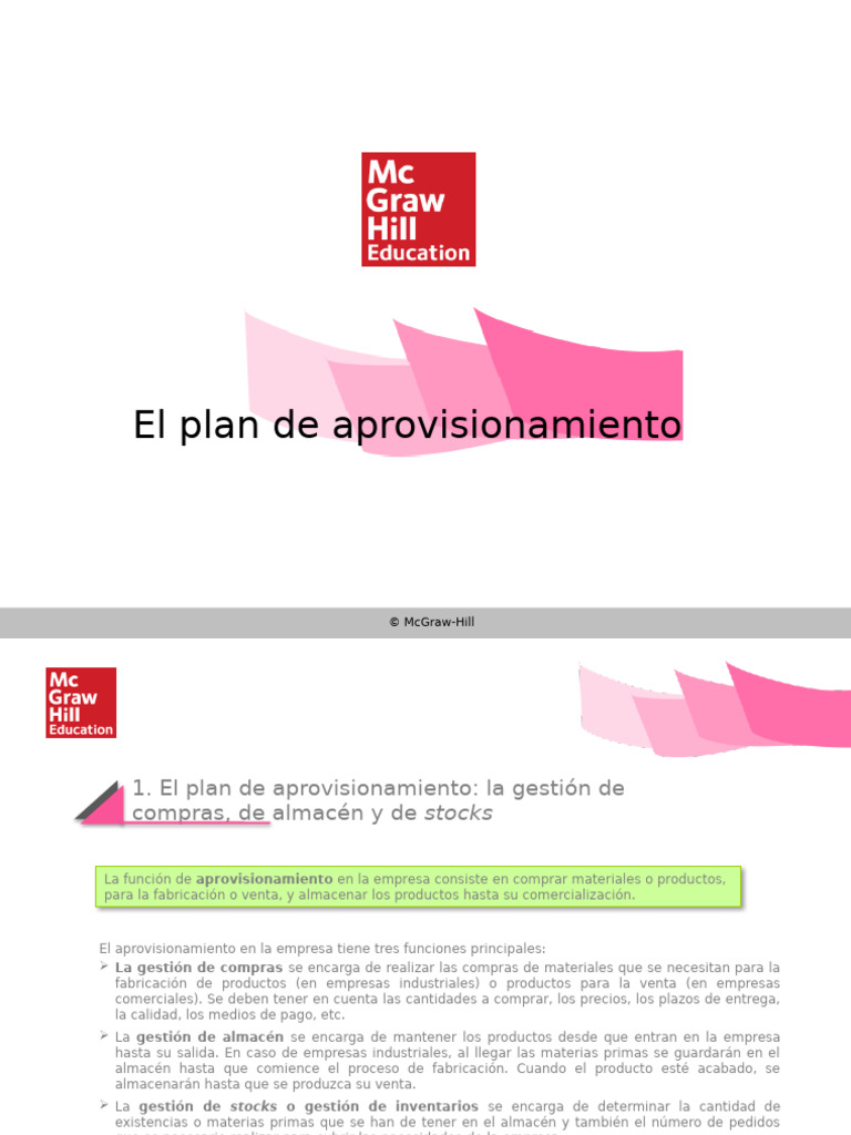 Plan de Aprovisionamiento y Gestión de Stocks | PDF | Factura | Business