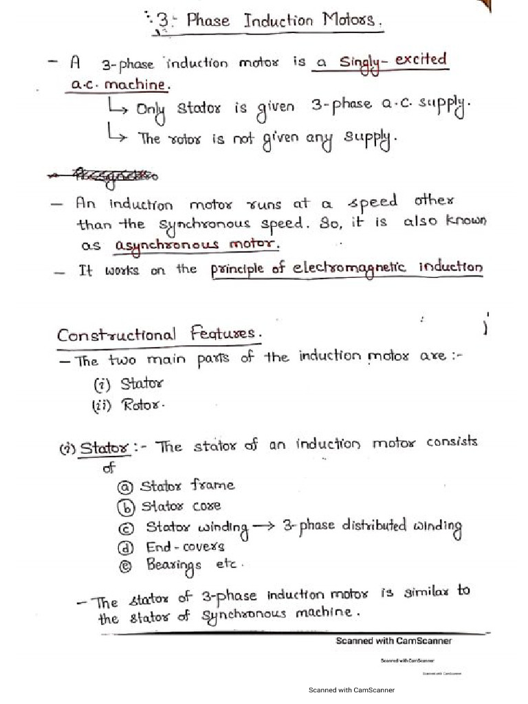 3 Phase Induction Motor-1-6 | PDF