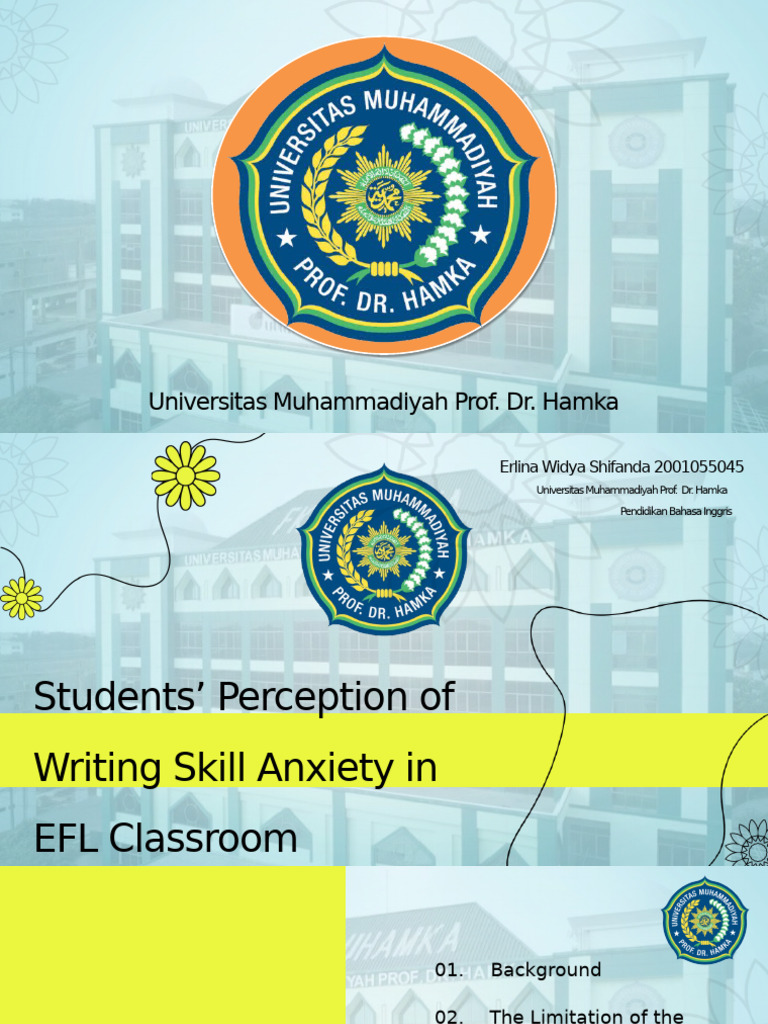 Students' Perception of Writing Skill Anxiety in EFL Classroom | PDF ...