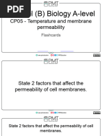 A-Level Biology: Membrane Permeability | PDF | Cell Membrane | Water